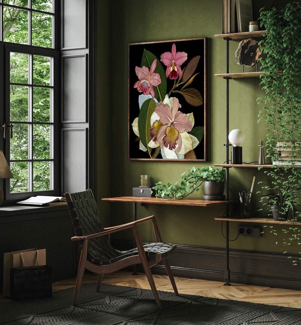 Elegant ORCHIDS II, FLORAL FLOWER PAINTINGS, enhancing your space with natural beauty and tranquility. Perfect for home decor.