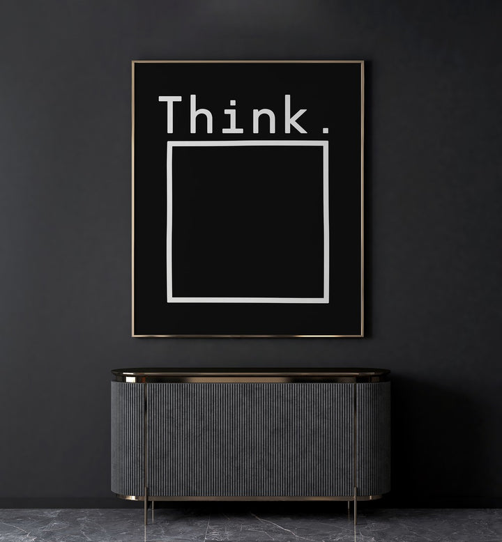 Stylish 'Outside the Box, Quotes' poster by Florent Bodart, perfect for inspiring creativity in any space.