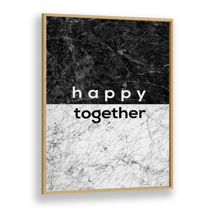 Stylish wall art featuring "happy together" quote for couples, perfect for home decor from Orara Studio.