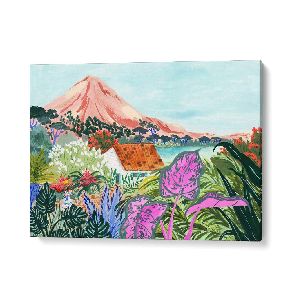 Vibrant Ometepe landscape paintings by Sarah Gesek, bringing natural beauty to your space. Perfect for art lovers!