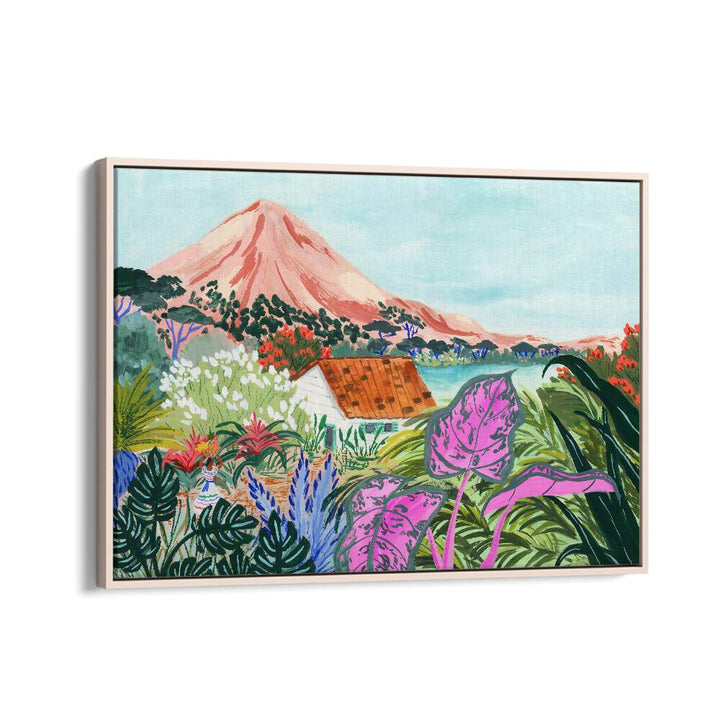 Stunning Ometepe landscape painting by Sarah Gesek, perfect for adding beauty to your home decor. Ideal for art lovers.