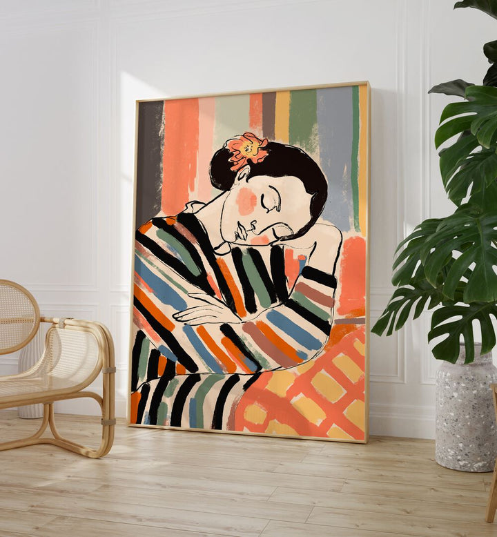 Elegant ORANGE SHADES GALLERY WALL art sets enhance your space with sophistication, perfect for stylish gallery walls.