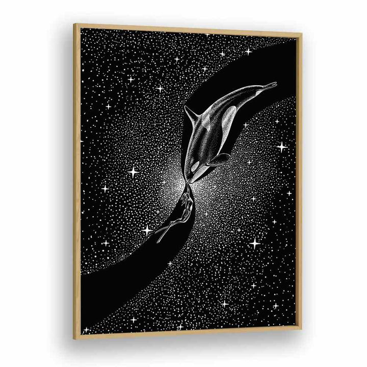 Surreal art print featuring "Orca and Diver" by Aliriza Çakır, blending dreams and reality in a captivating design.