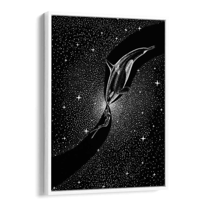 Surreal art prints featuring "Orca and Diver" by Aliriza Çakır, blending dreams and reality in stunning detail.