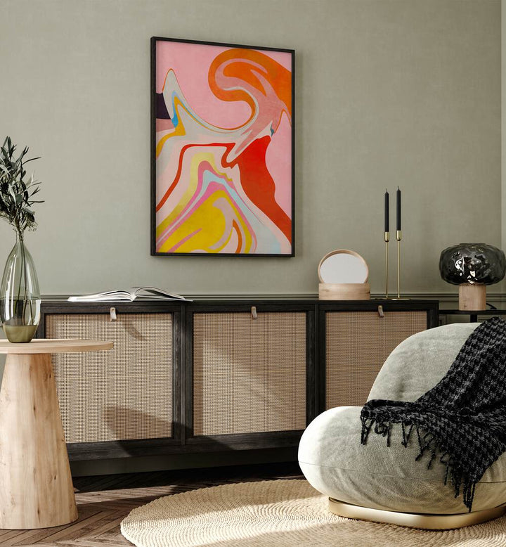 Transform your space with ORGANIC BAUHAUS WAVED II, ABSTRACT PAINTINGS by Ana Rut Bre, showcasing modern artistic innovation.