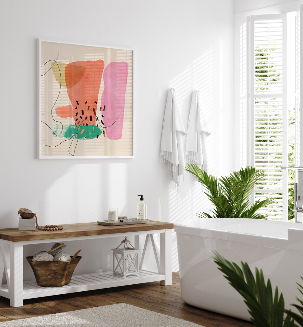 Brighten your space with ORGANIC PAINTED KOPIE XIII, an exquisite abstract painting by Ana Rut Bre.
