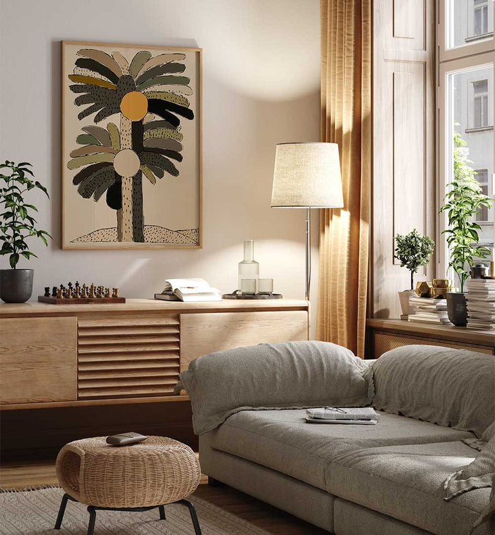 PALM SILHOUETTES , FLORAL FLOWER PAINTINGS