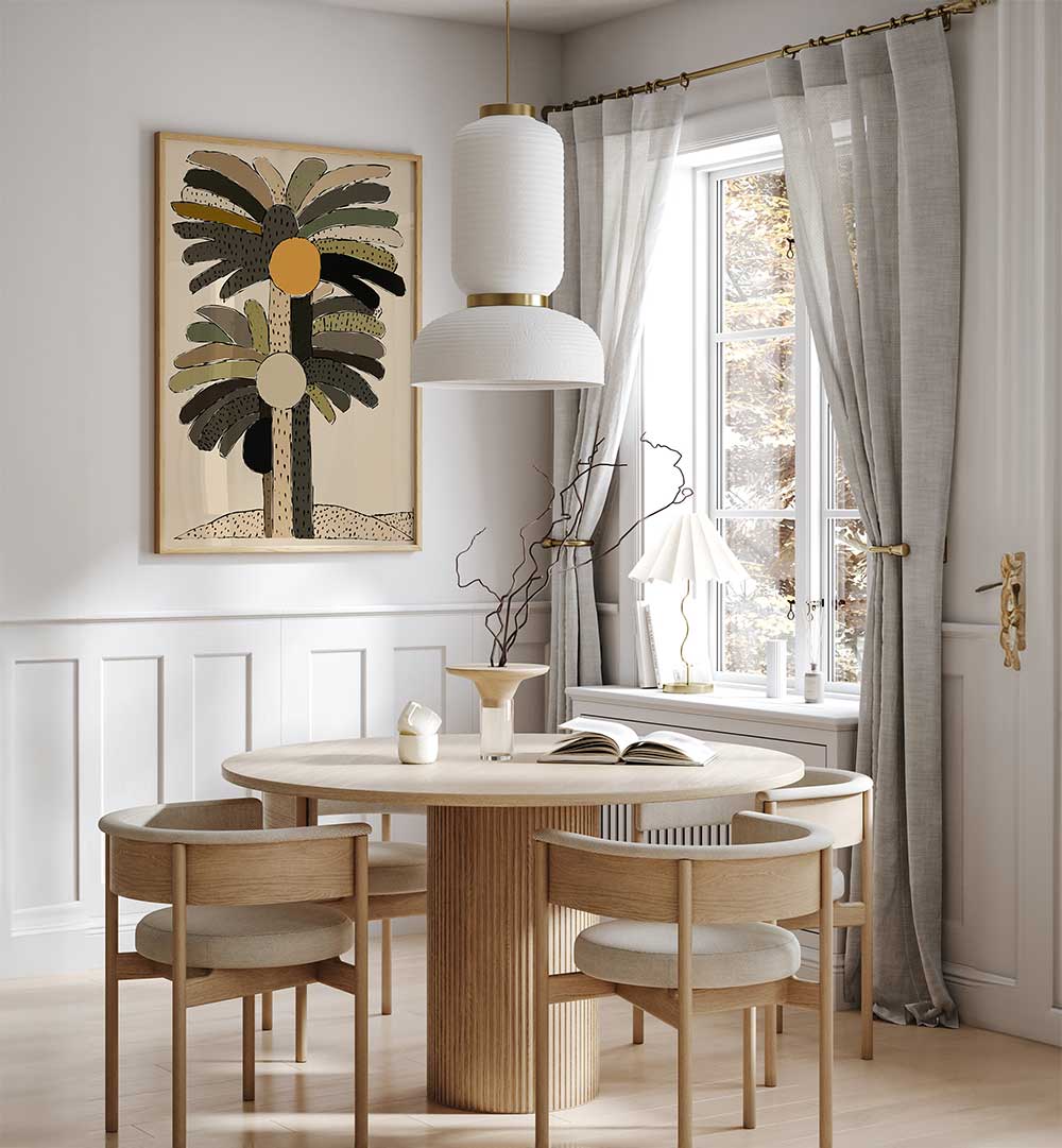 PALM SILHOUETTES , FLORAL FLOWER PAINTINGS