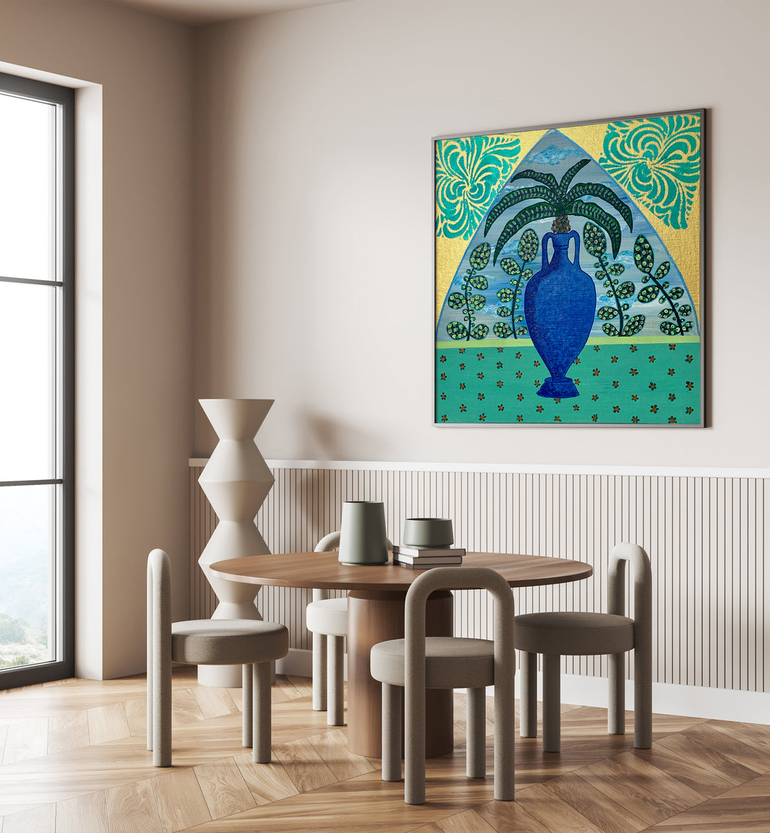 Transform your space with PALM TREE, FLORAL FLOWER PAINTINGS that bring tropical elegance to any interior.