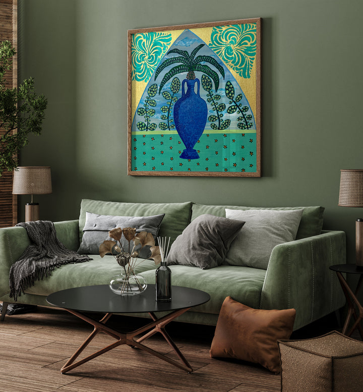 Elevate your decor with PALM TREE, FLORAL FLOWER PAINTINGS, adding tropical elegance to your living space.