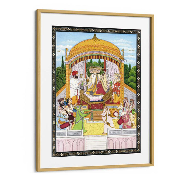 Discover PANCHMUKHI SHIVA, INDIAN ART PAINTINGS, showcasing Lord Shiva's five faces in vibrant detail.