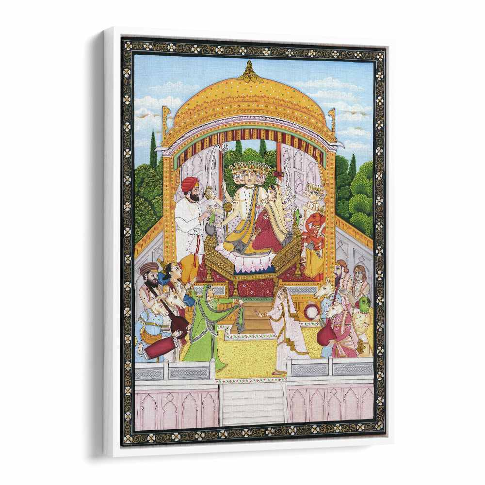 PANCHMUKHI SHIVA, INDIAN ART PAINTINGS showcase Lord Shiva's divine essence through his five iconic faces.