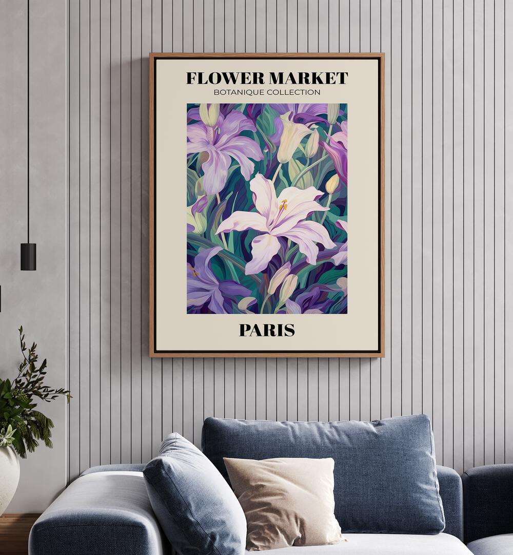 Colorful PARIS- FLOWER MARKETO , FLORAL FLOWER PAINTINGS artwork enhances any space with vibrant botanical beauty.