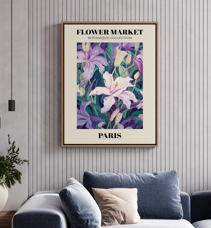 Colorful PARIS- FLOWER MARKETO , FLORAL FLOWER PAINTINGS artwork enhances any space with vibrant botanical beauty.