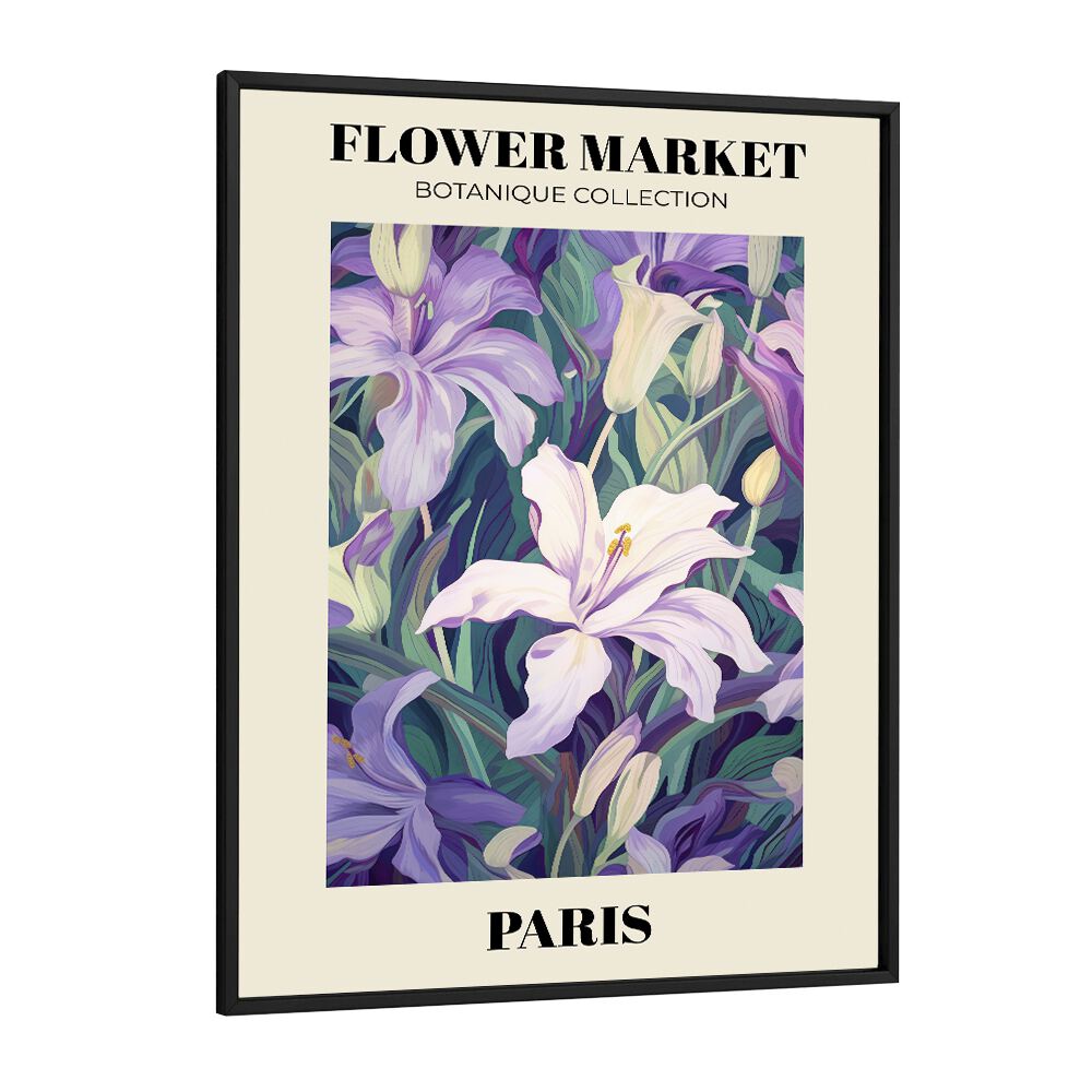 Vibrant PARIS- FLOWER MARKETO , FLORAL FLOWER PAINTINGS print showcasing botanical beauty for your home decor.
