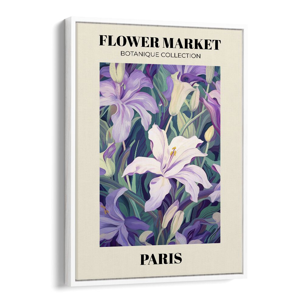 Stunning PARIS- FLOWER MARKETO, FLORAL FLOWER PAINTINGS art print showcasing vibrant blooms, perfect for your space.