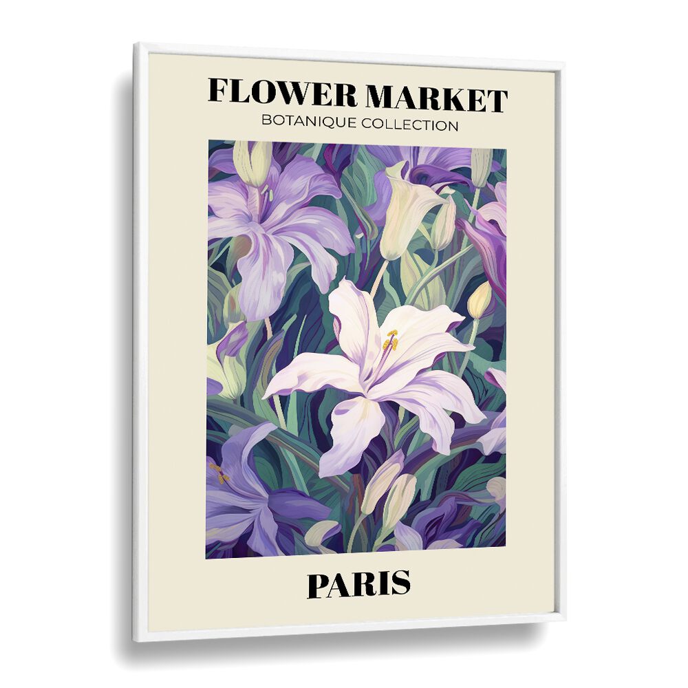 Elegant PARIS- FLOWER MARKETO, FLORAL FLOWER PAINTINGS featuring vibrant blooms, perfect for enhancing any space.