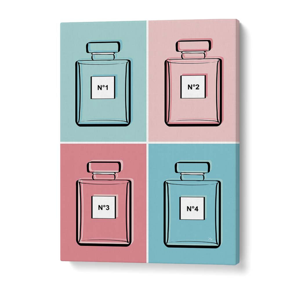 Pastel Perfumes, Fashion Posters by Martina enhance your space with elegant artwork for a stylish interior.