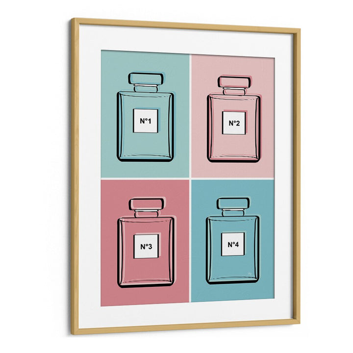 Pastel Perfumes fashion posters by Martina enhance interiors with elegance and color. Transform your space beautifully.