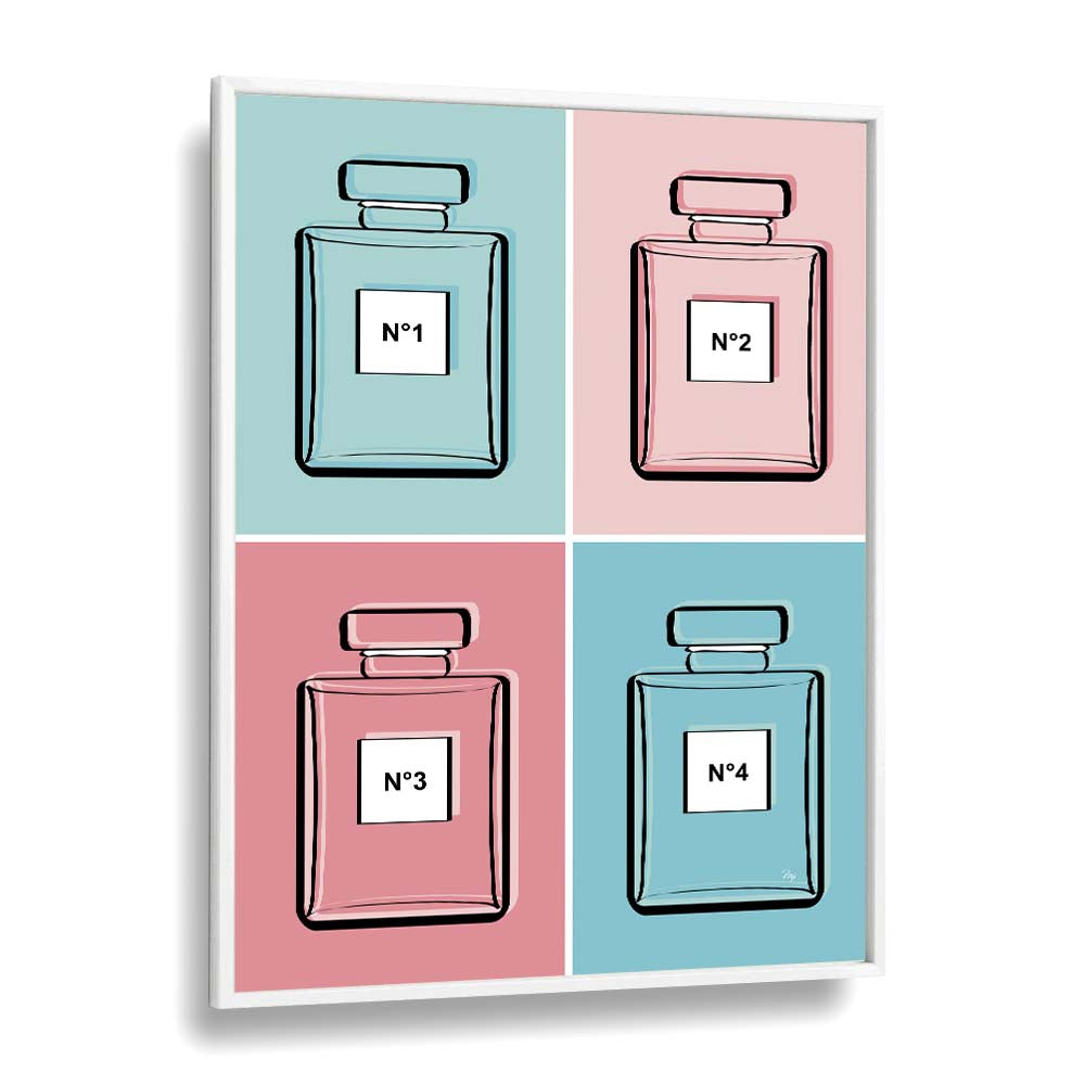 Elegant PASTEL PERFUMES, FASHION POSTERS artwork by Martina, perfect for transforming your space with style.
