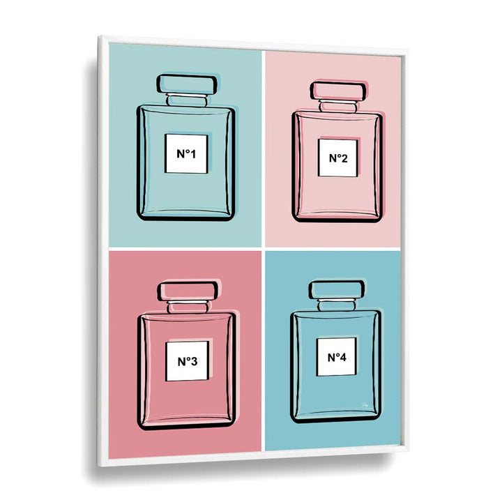 Elegant PASTEL PERFUMES, FASHION POSTERS artwork by Martina, perfect for transforming your space with style.