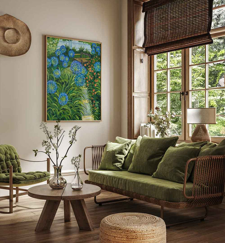 Vibrant PATHWAY, FLORAL FLOWER PAINTINGS enhance living spaces with nature's beauty and intricate floral designs.