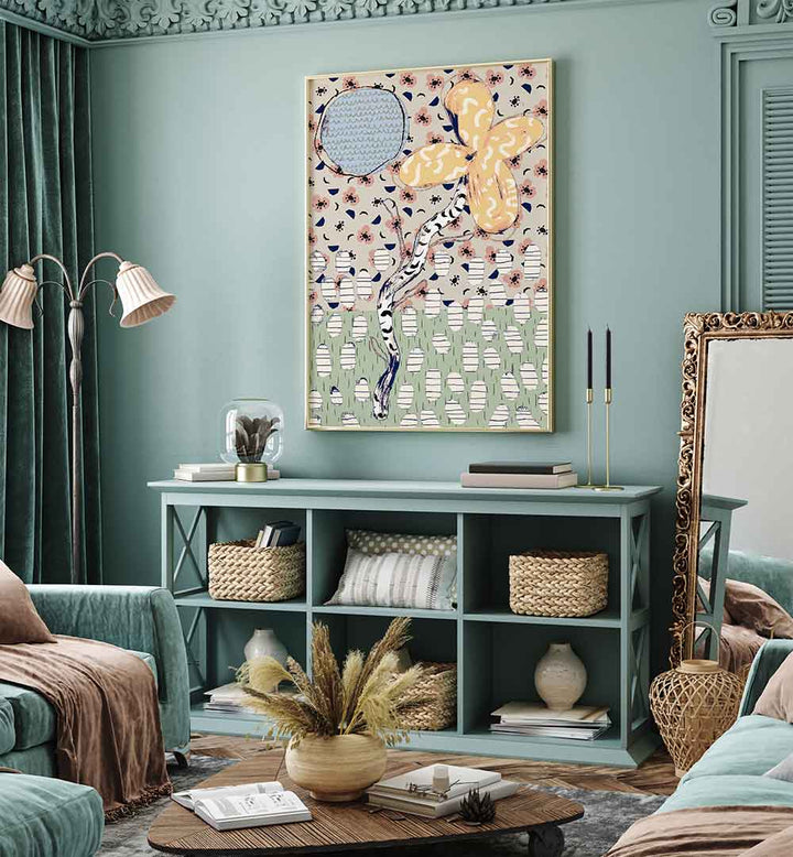 PATTERN PLAY XII , FLORAL FLOWER PAINTINGS