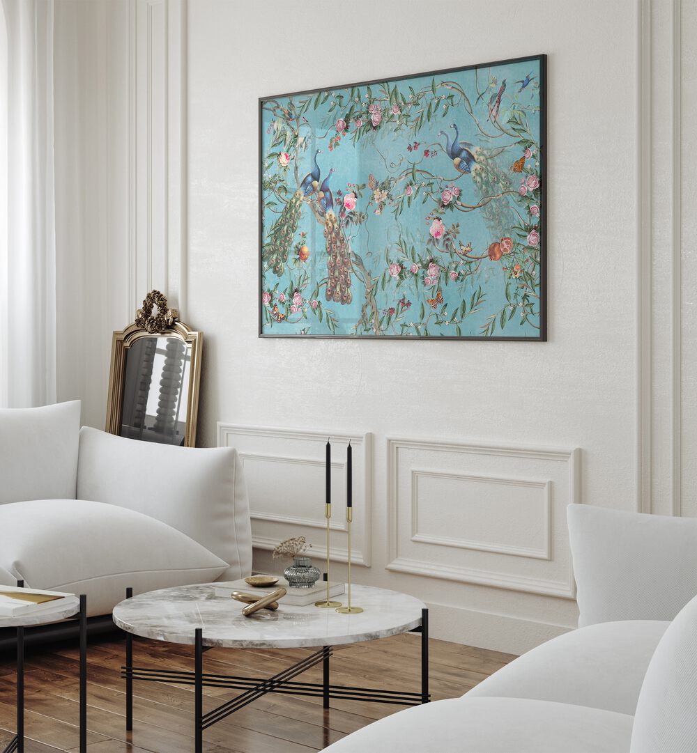 Stunning Peacock Blossom Indian Art Paintings enhance elegance and cultural beauty in any space.