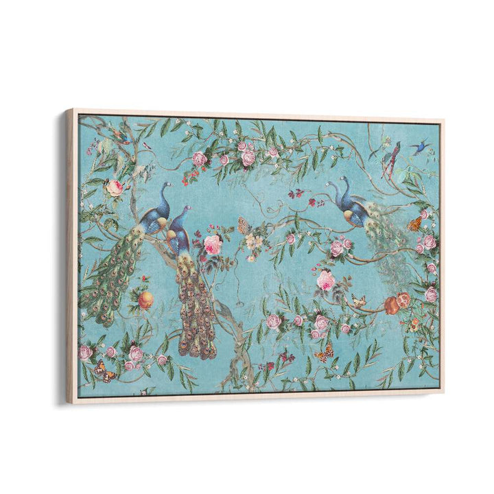 Vibrant PEACOCK BLOSSOM, INDIAN ART PAINTINGS showcasing traditional artistry with lush colors and intricate details.