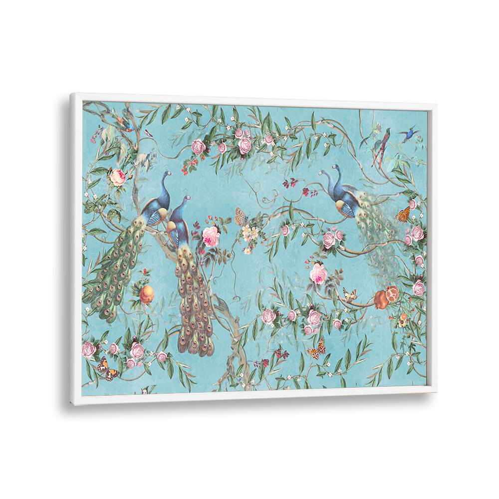 PEACOCK BLOSSOM , INDIAN ART PAINTINGS