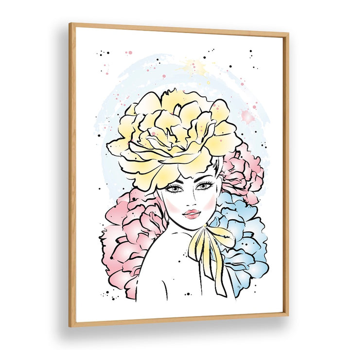 Elevate your decor with PEONY GIRL, FASHION POSTERS by Martina, showcasing elegance and sophistication.