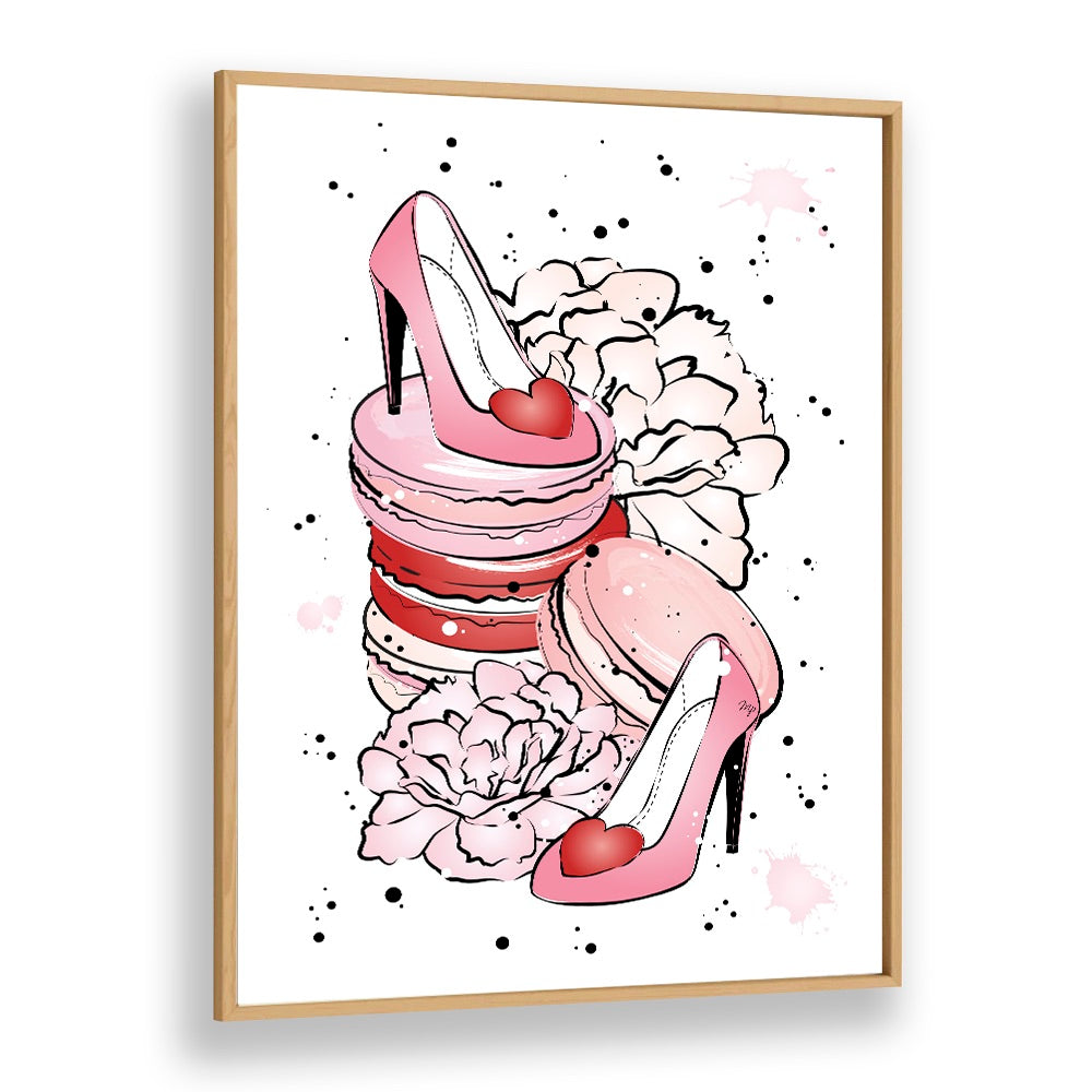 Stylish PEONY HEELS, FASHION POSTERS by Martina, showcasing chic high heels and florals for a fashionable decor accent.