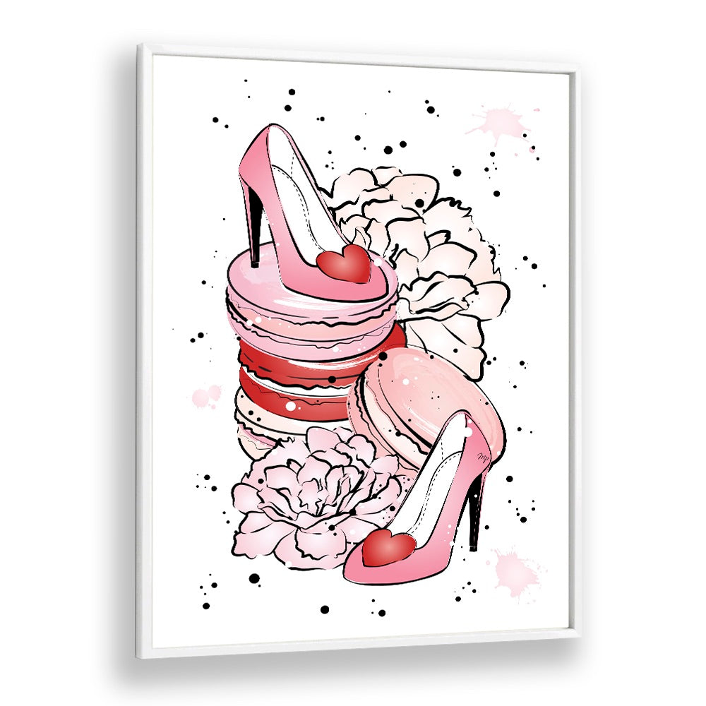 Stylish PEONY HEELS fashion poster by Martina, showcasing elegant heels and floral designs for chic decor.