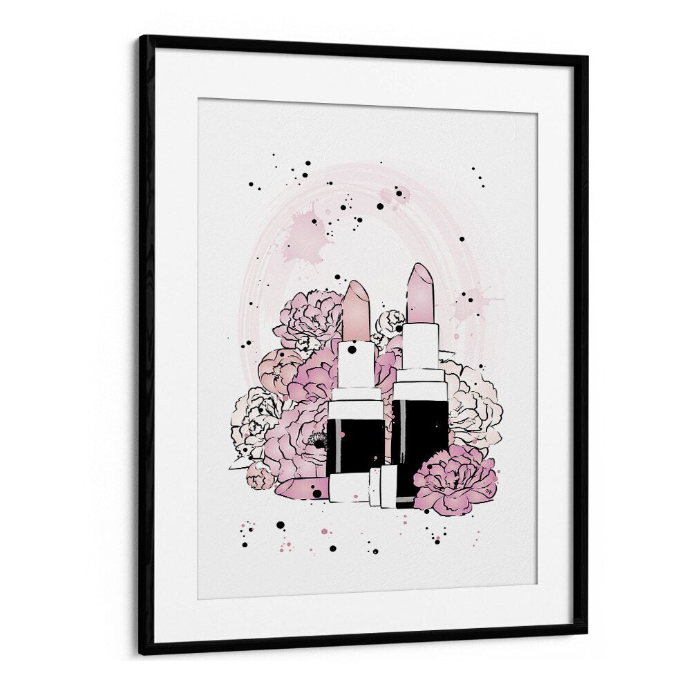 Stylish PEONY LIPSTICKS, FASHION POSTERS canvas by Martina, perfect for enhancing your wall décor with elegance.