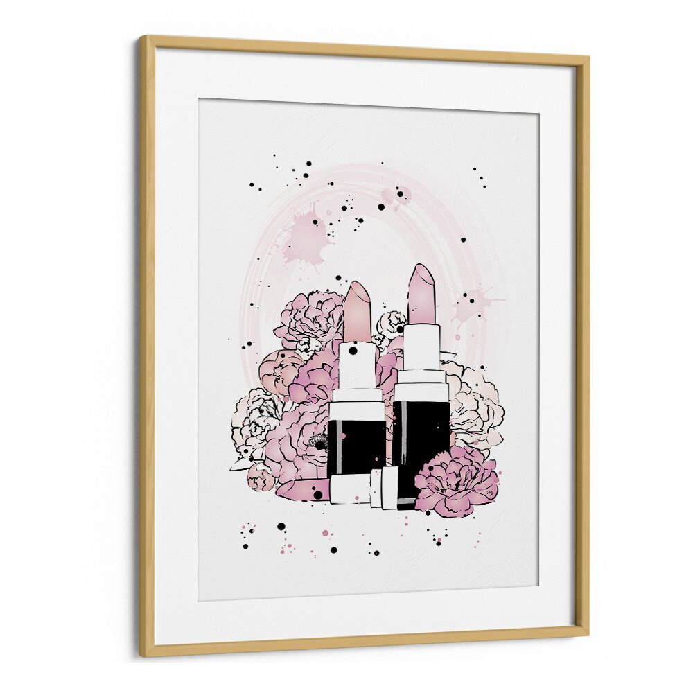 Elegant PEONY LIPSTICKS, FASHION POSTERS canvas print by Martina, perfect for enhancing your wall décor with style.