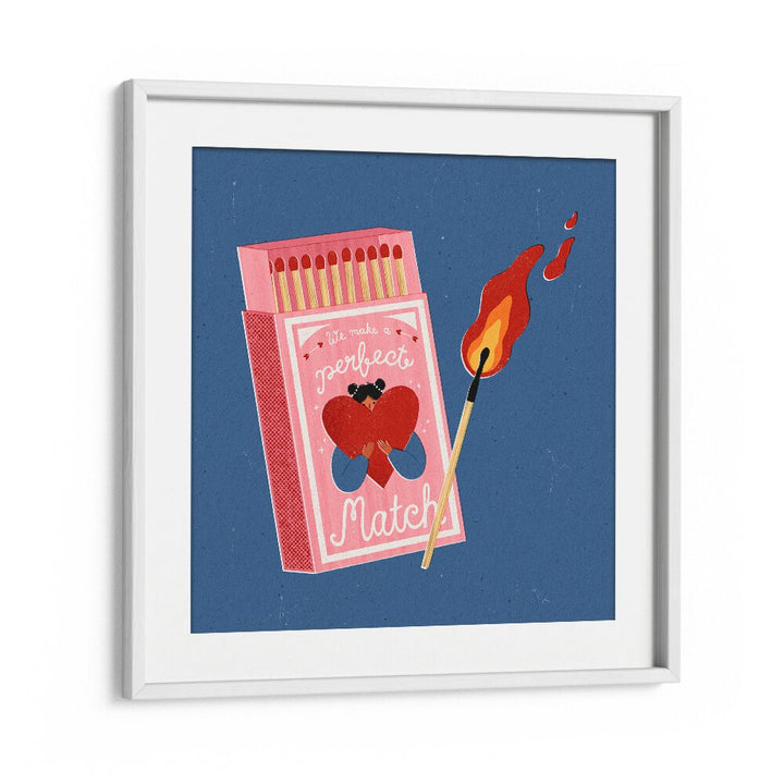 Bright and vibrant "Perfect Match" fashion poster by Julia Leister, perfect for elevating any space with style.