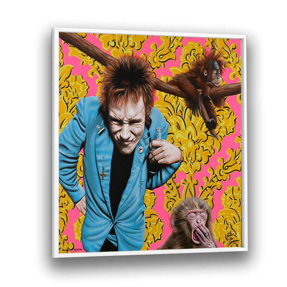 Transform your space with PERMANENT VACATION, CARTOON ART by Christian Beijer, a vibrant creative expression.