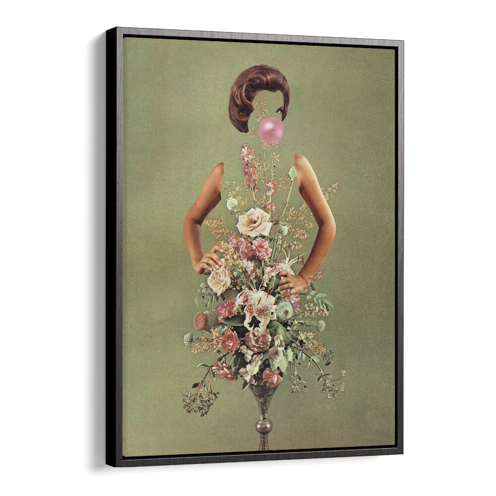 Petal Skirt and Pink Pop Surreal Painting showcases vibrant surreal art by Vertigo Artography, perfect for any decor.