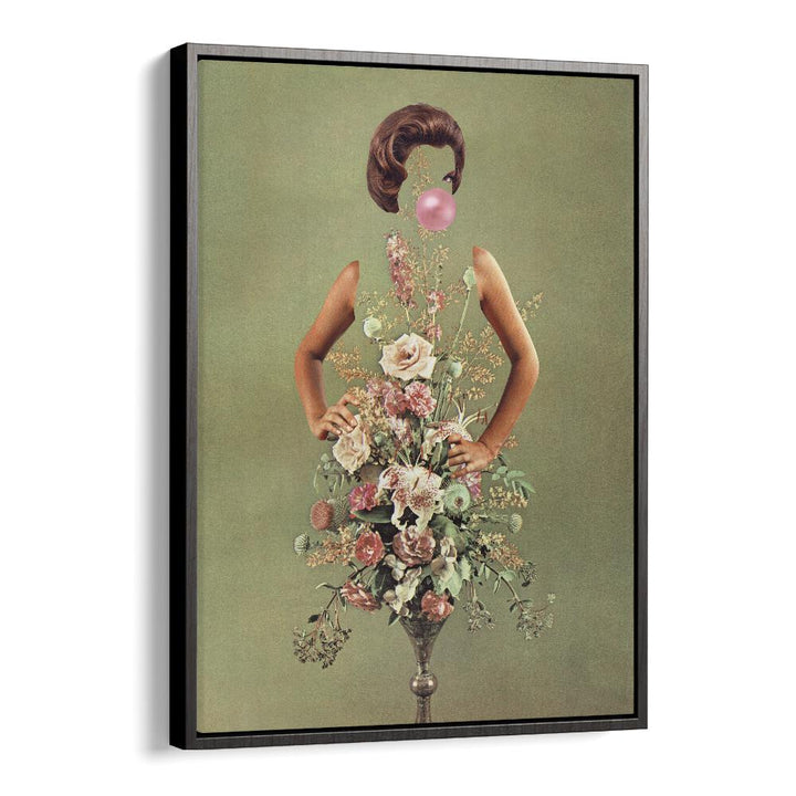 Petal Skirt and Pink Pop Surreal Painting showcases vibrant surreal art by Vertigo Artography, perfect for any decor.