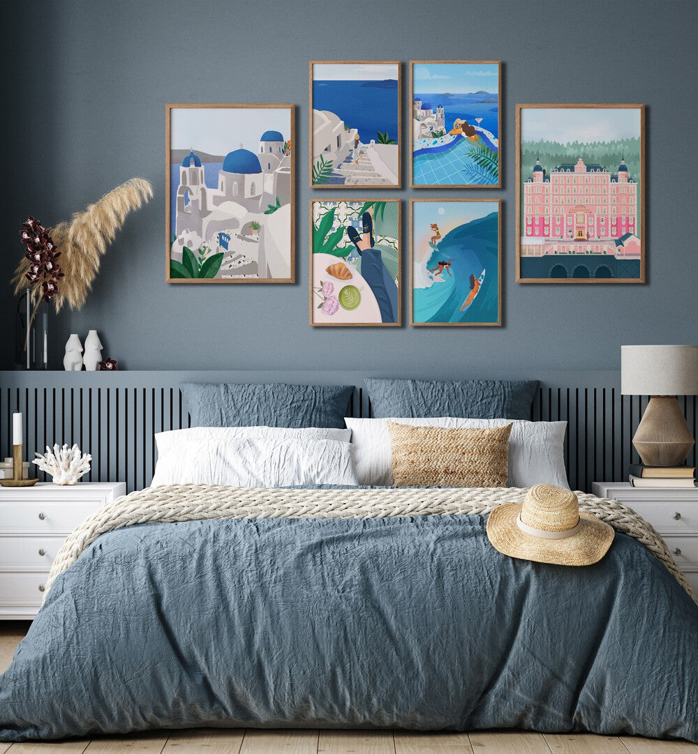 Stylish PETRA LIDZE GALLERY WALL featuring vibrant art prints, perfect for enhancing your gallery walls at home.