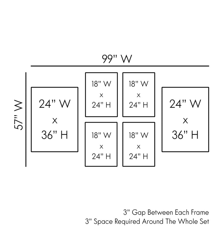Petra Lidze Gallery Wall dimensions and layout guide for stunning gallery walls in your home decor.