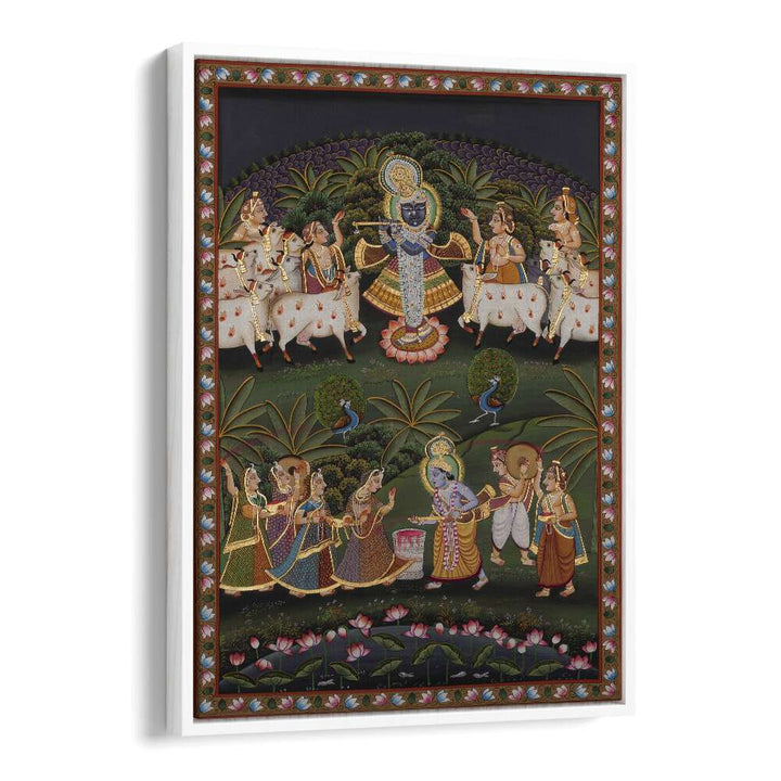 Exquisite PICHWAI ART I, INDIAN ART PAINTINGS showcasing vibrant spirituality and traditional craftsmanship.