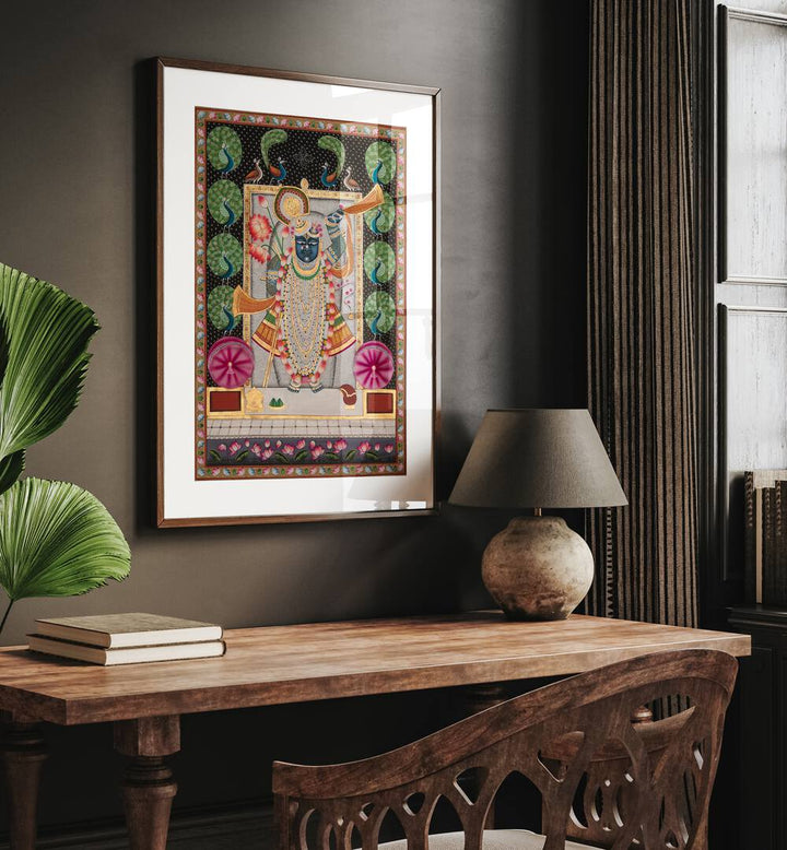 Enhance your space with PICHWAI ART II, INDIAN ART PAINTINGS, showcasing vibrant Indian spirituality and tradition.