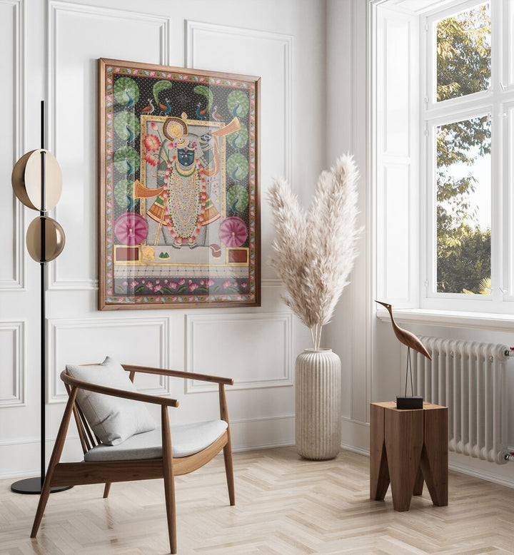 Elegant PICHWAI ART II, INDIAN ART PAINTINGS, showcasing vibrant spirituality and tradition for your home decor.