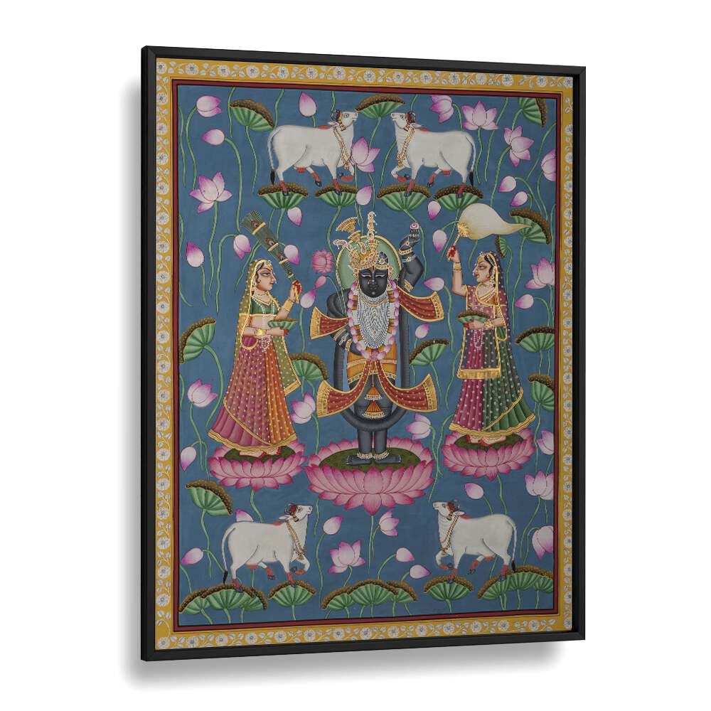 PICHWAI ART IV, INDIAN ART PAINTINGS beautifully showcases traditional craftsmanship with vibrant cultural themes.