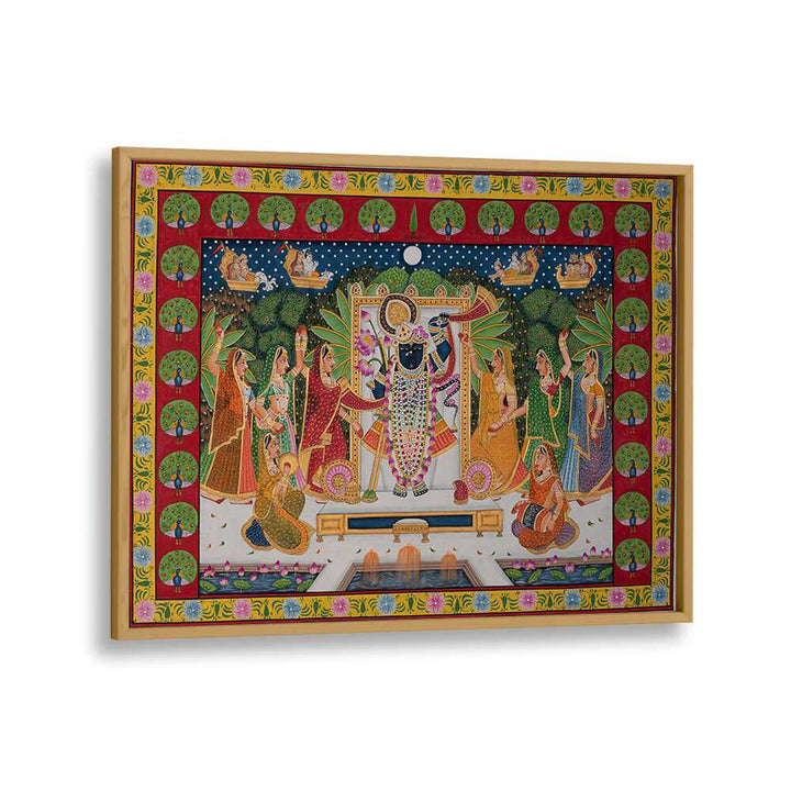 Vibrant PICHWAI ART VI, INDIAN ART PAINTINGS showcasing Rajasthani culture in exquisite color and craftsmanship.