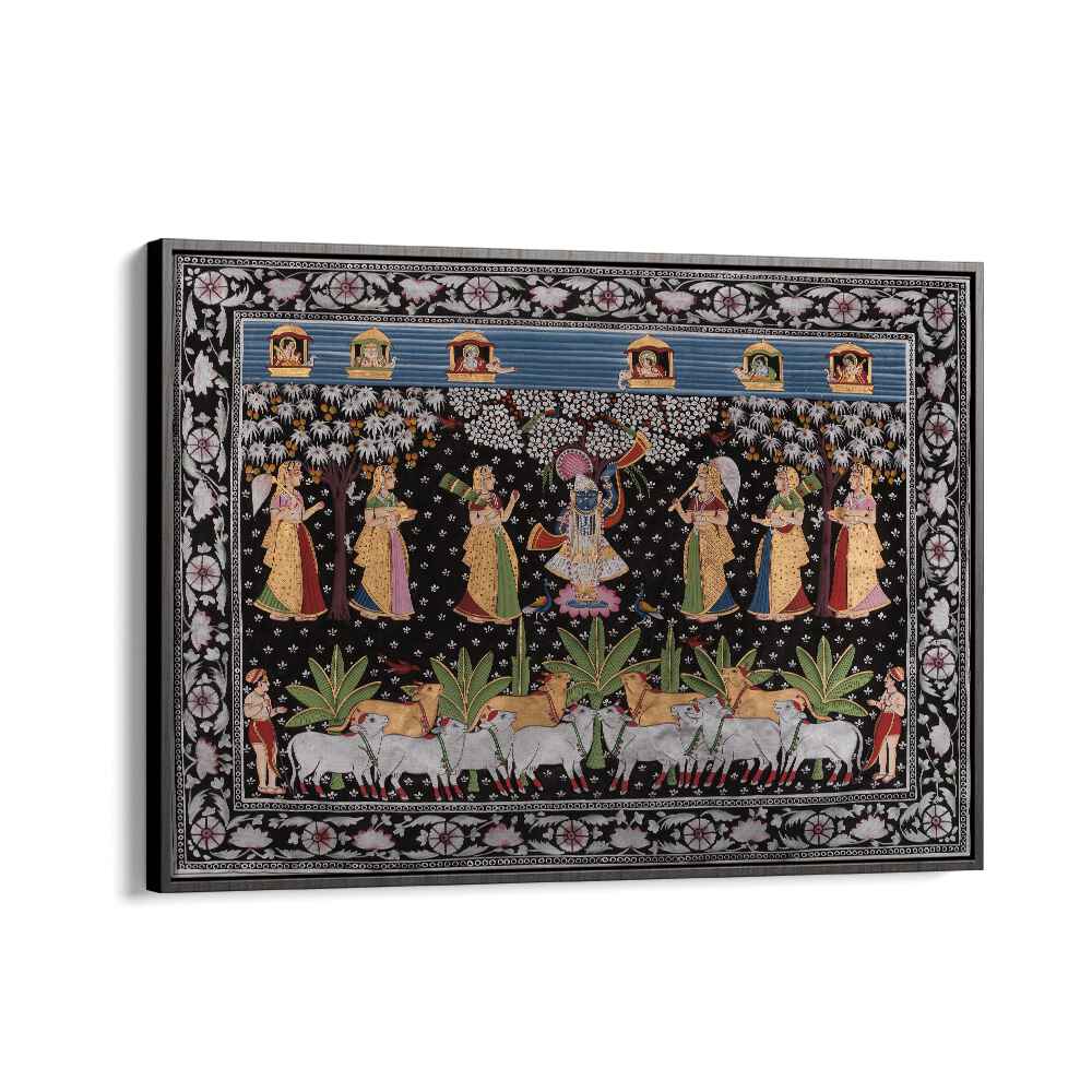 Elegant PICHWAI ART VII, INDIAN ART PAINTINGS showcasing intricate craftsmanship and rich cultural heritage.