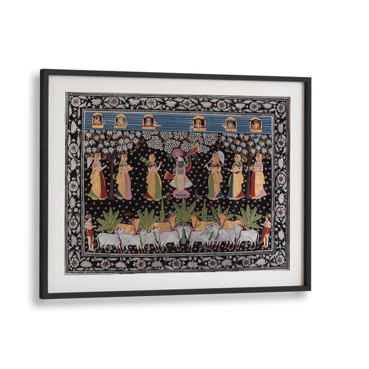 PICHWAI ART VII, INDIAN ART PAINTINGS beautifully showcases traditional craftsmanship and cultural heritage in vibrant colors.