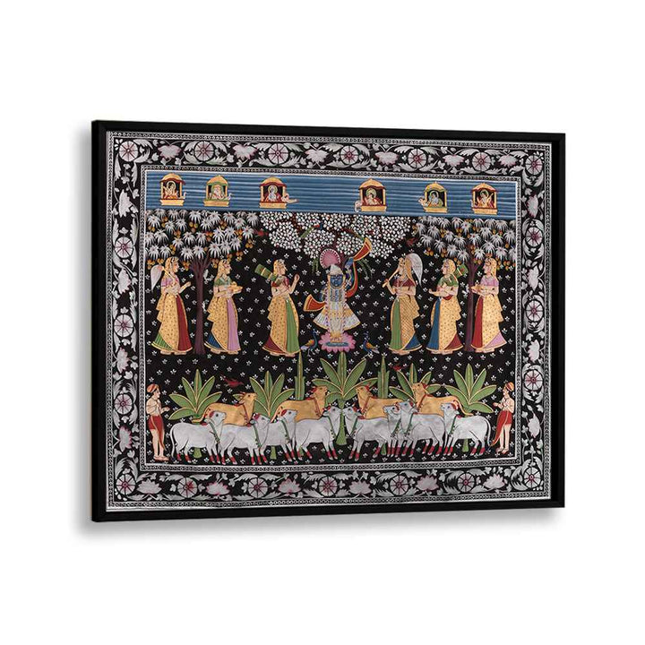 PICHWAI ART VII, INDIAN ART PAINTINGS showcasing vibrant scenes of Indian culture, intricately handcrafted for your space.