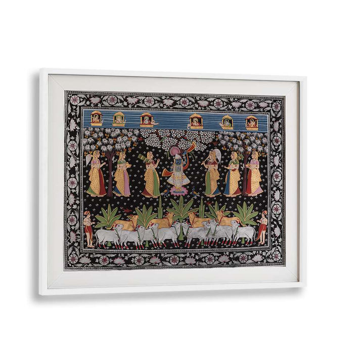 Vibrant PICHWAI ART VII, INDIAN ART PAINTINGS showcasing intricate craftsmanship and rich cultural heritage.